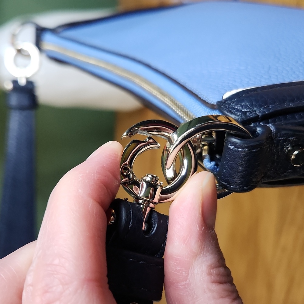 Kate Spade Hudson Colorblocked Pebbled Leather Small Convertible Crossbody NWOT - Picture 12 of 13